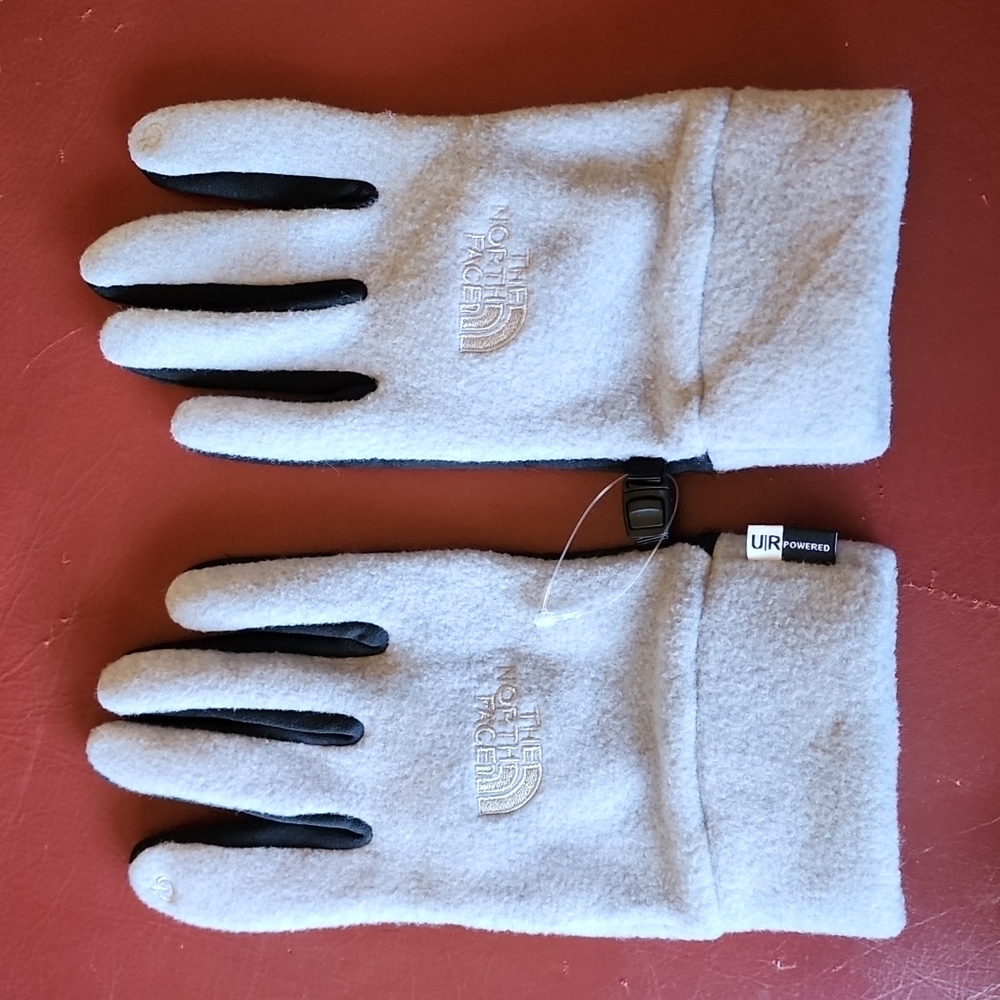 🤩HPx3🤩 NWOT North Face: Fleece Etip™ Recycled Gloves, Gray/Black, Unisex XL